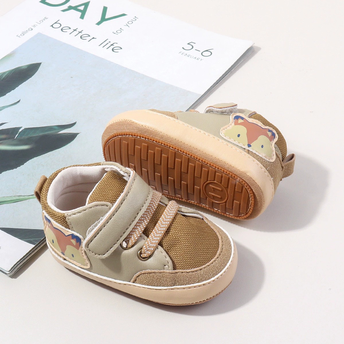 New Style Anti-Slip Fashionable And Versatile Boys-And-Girls Indoor-Outdoor Cartoon Animal High-Top Toddler Shoes
