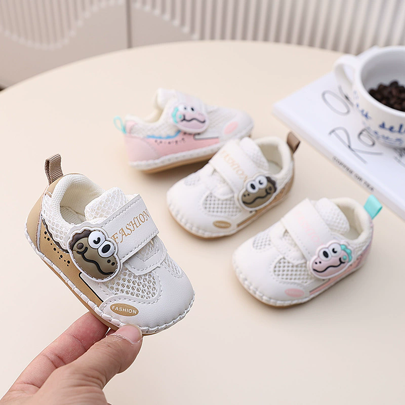 Fashion Baby First Walkers 2026 Spring New Kids Sneakers Comfort Breathable Boys' Mesh Shoes Simple Versatile Girls Casual Shoes