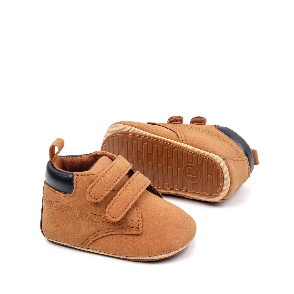 Spring And Autumn Baby Boys First Walking Toddler Shoes With High Quality PU Leather And Soft TPR Sole For 0-18M Baby Shoes