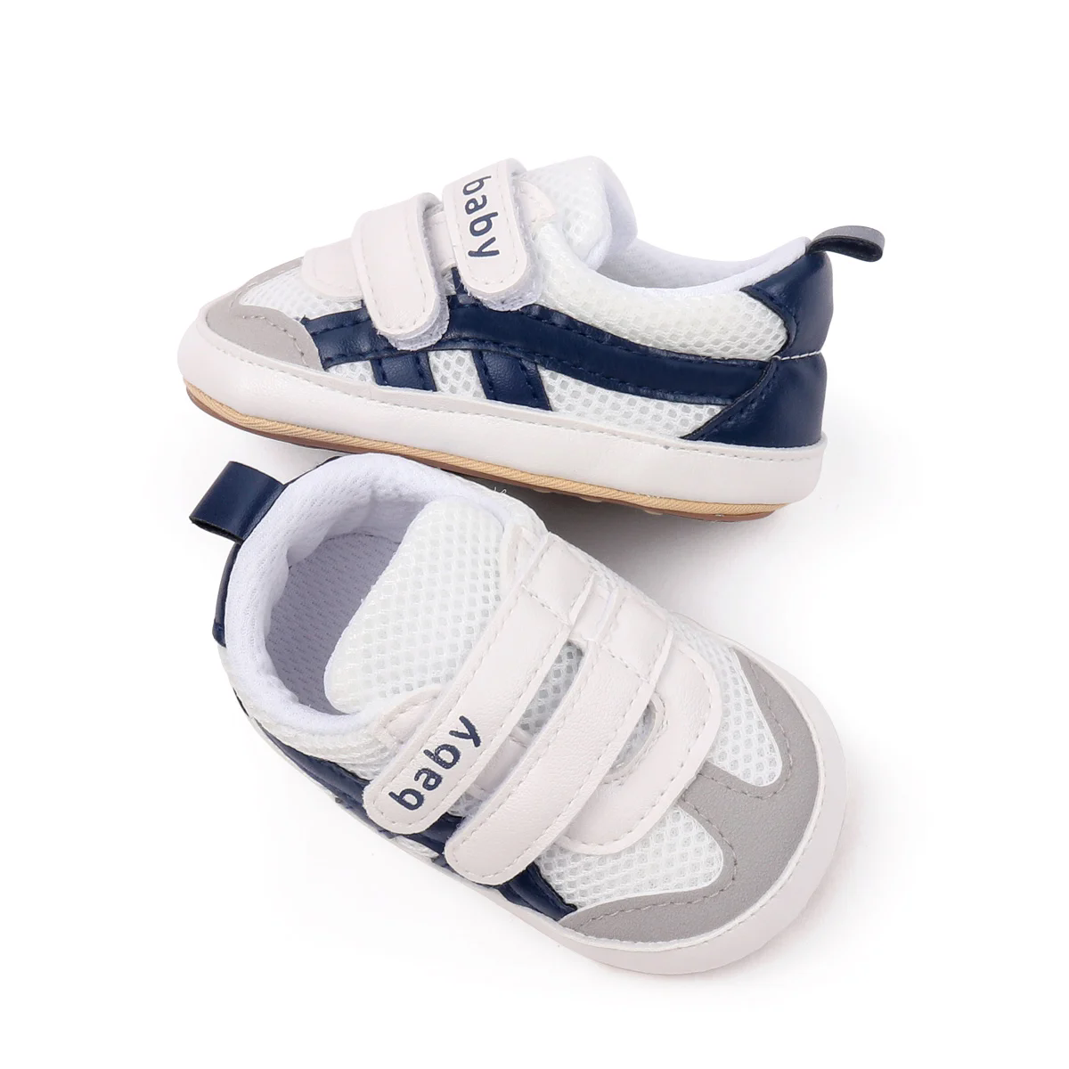 New spring and summer soft soled indoor and outdoor sports and leisure breathable mesh rubber soled walking shoes