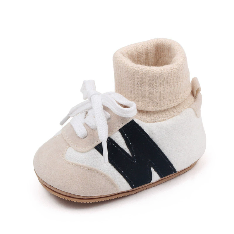 1Pair  Cartoon alphabet baby walking shoes for infants and young children, anti slip and wear-resistant