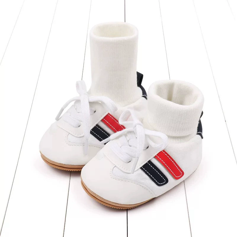 Baby Sock Shos Autumn and Winter Baby Girls Boys Ankle-covered Style 0-1 Year Old Anti Slip Fashion Design Newborn Infant Shoes