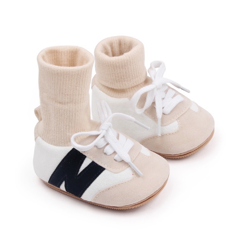 1Pair  Cartoon alphabet baby walking shoes for infants and young children, anti slip and wear-resistant