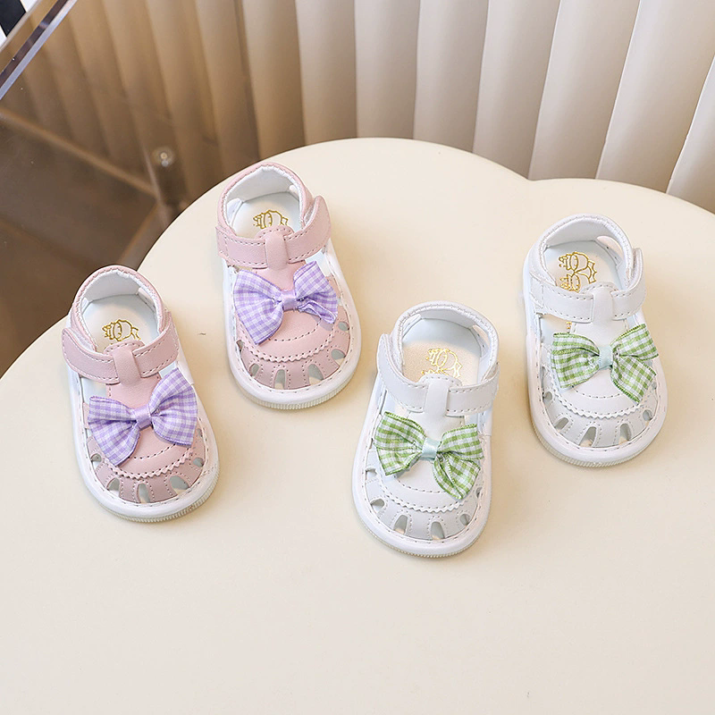 Summer Baby Girls Sandals Cut-Outs  Princess Shoes Children Sandals Anti Slip Soft Sole Toddler Kids Beach Shoes Size 16-20