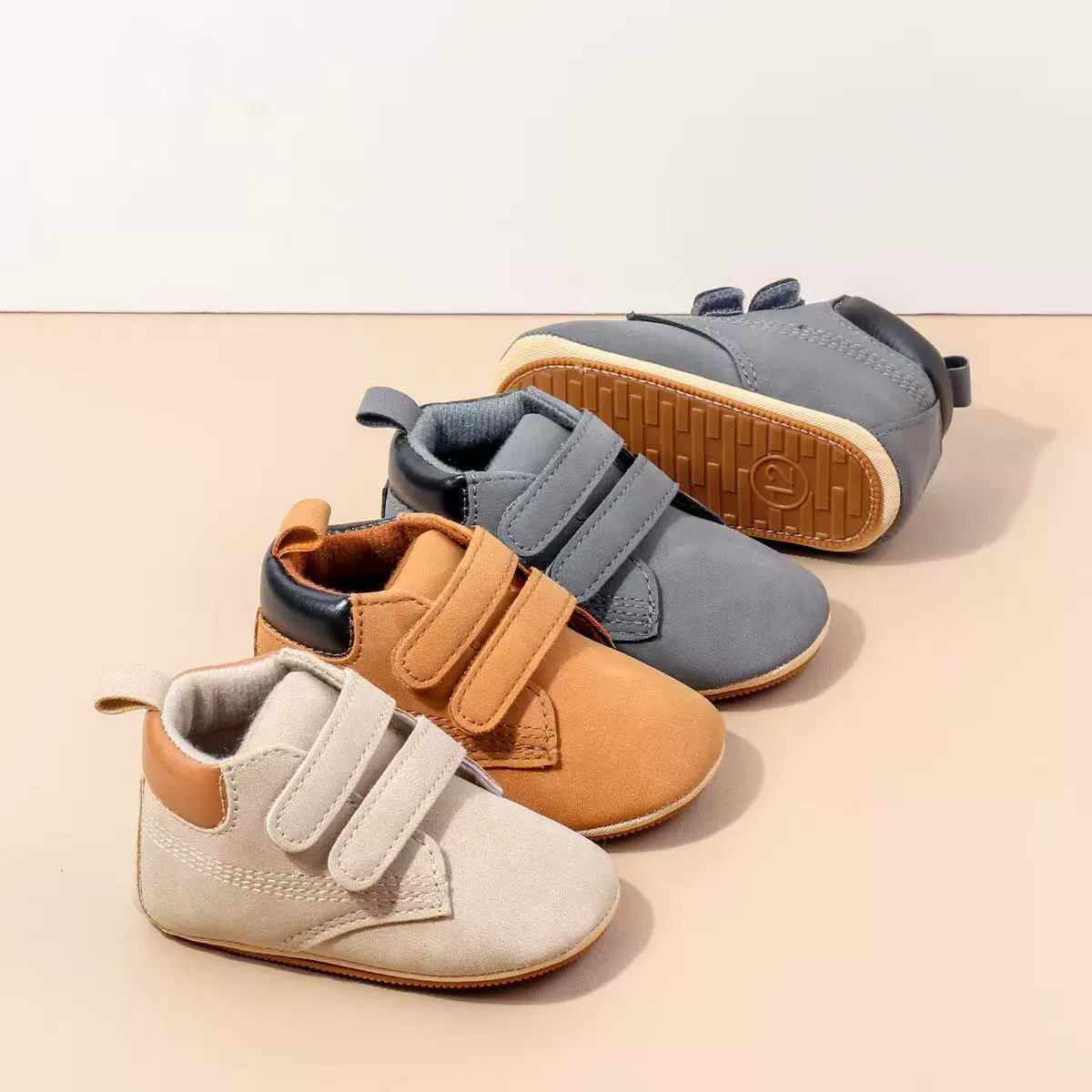 Spring And Autumn Baby Boys First Walking Toddler Shoes With High Quality PU Leather And Soft TPR Sole For 0-18M Baby Shoes