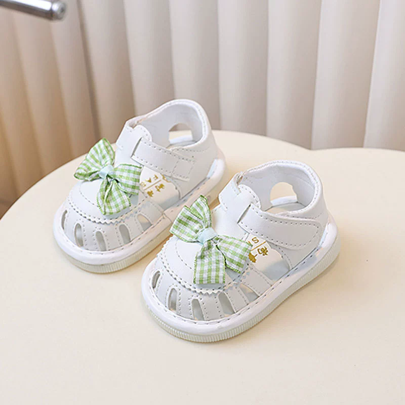 Summer Baby Girls Sandals Cut-Outs  Princess Shoes Children Sandals Anti Slip Soft Sole Toddler Kids Beach Shoes Size 16-20