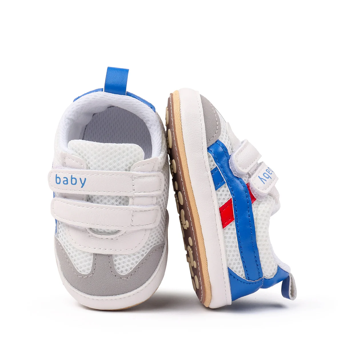 New spring and summer soft soled indoor and outdoor sports and leisure breathable mesh rubber soled walking shoes