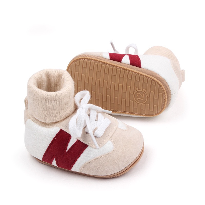 1Pair  Cartoon alphabet baby walking shoes for infants and young children, anti slip and wear-resistant