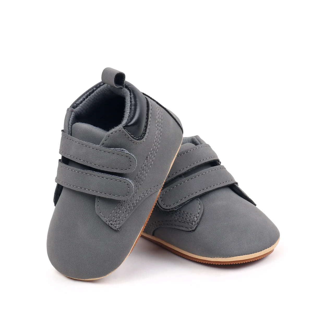 Spring And Autumn Baby Boys First Walking Toddler Shoes With High Quality PU Leather And Soft TPR Sole For 0-18M Baby Shoes