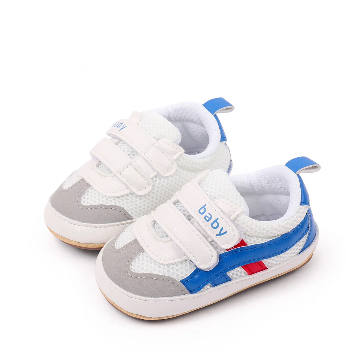 New spring and summer soft soled indoor and outdoor sports and leisure breathable mesh rubber soled walking shoes