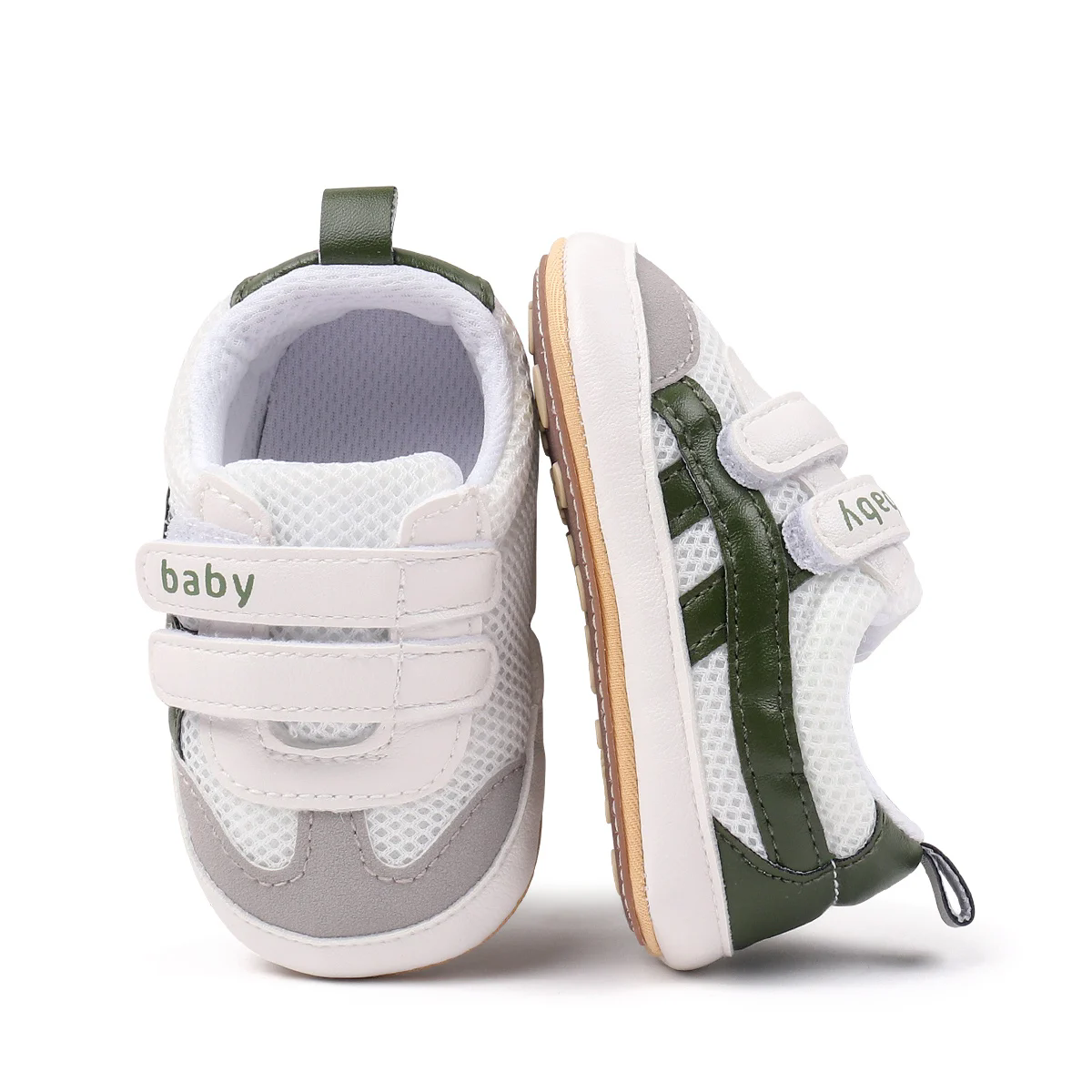 New spring and summer soft soled indoor and outdoor sports and leisure breathable mesh rubber soled walking shoes