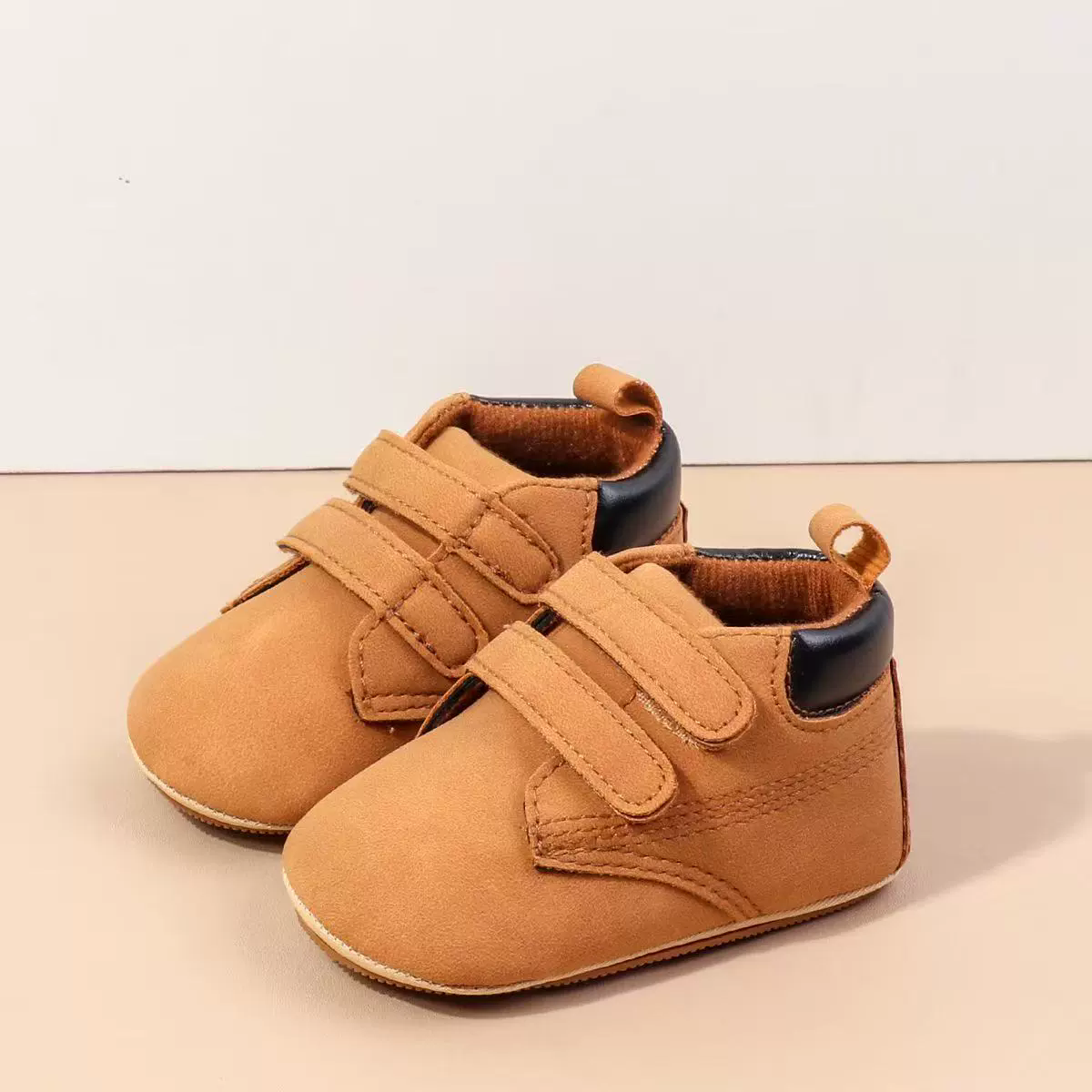 Spring And Autumn Baby Boys First Walking Toddler Shoes With High Quality PU Leather And Soft TPR Sole For 0-18M Baby Shoes