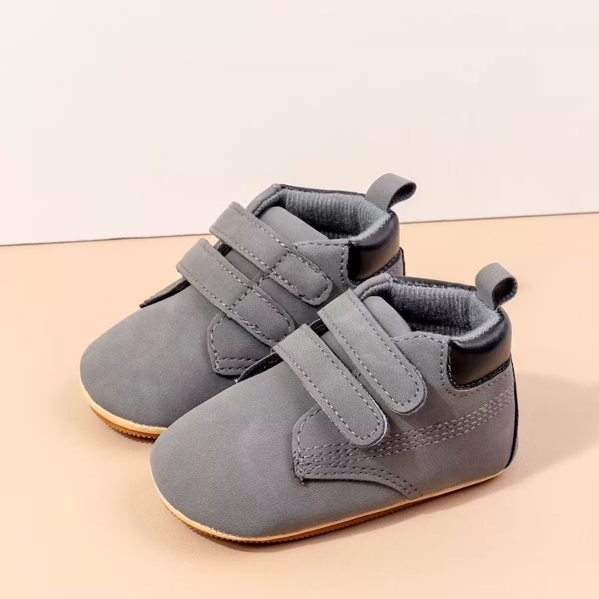 Spring And Autumn Baby Boys First Walking Toddler Shoes With High Quality PU Leather And Soft TPR Sole For 0-18M Baby Shoes