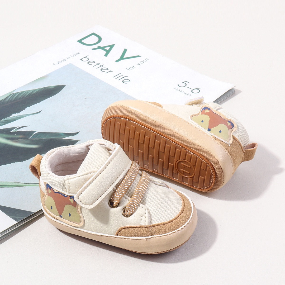 New Style Anti-Slip Fashionable And Versatile Boys-And-Girls Indoor-Outdoor Cartoon Animal High-Top Toddler Shoes