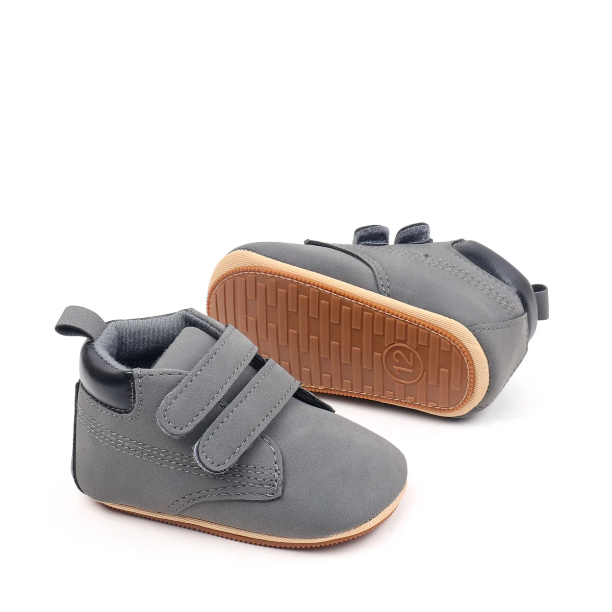 Spring And Autumn Baby Boys First Walking Toddler Shoes With High Quality PU Leather And Soft TPR Sole For 0-18M Baby Shoes