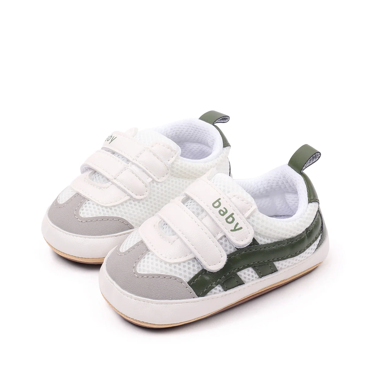 New spring and summer soft soled indoor and outdoor sports and leisure breathable mesh rubber soled walking shoes