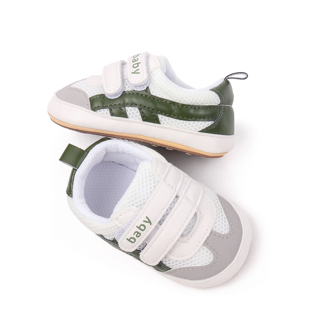 New spring and summer soft soled indoor and outdoor sports and leisure breathable mesh rubber soled walking shoes