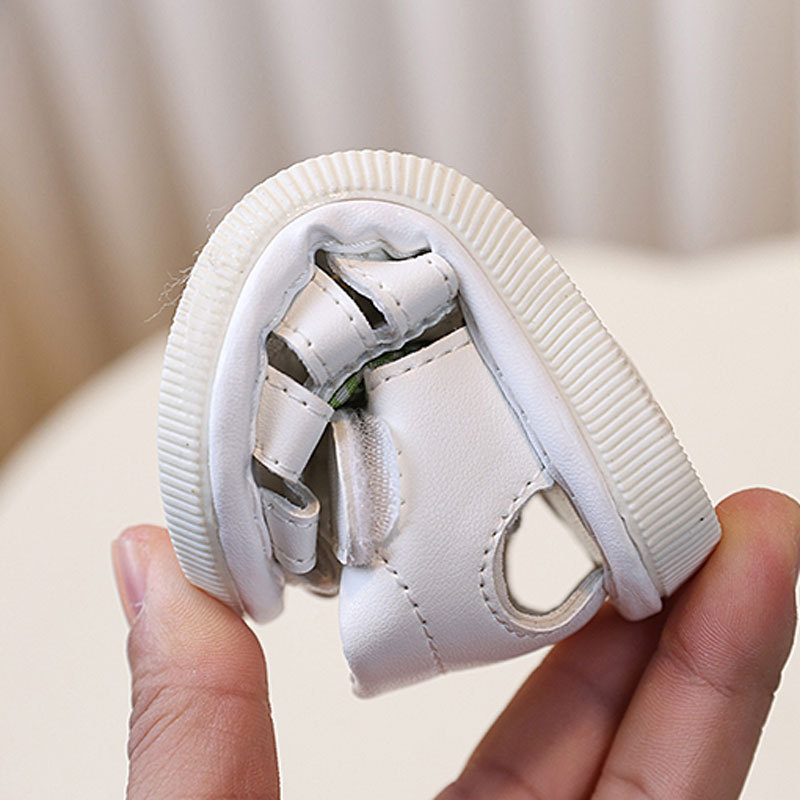 Summer Baby Girls Sandals Cut-Outs  Princess Shoes Children Sandals Anti Slip Soft Sole Toddler Kids Beach Shoes Size 16-20