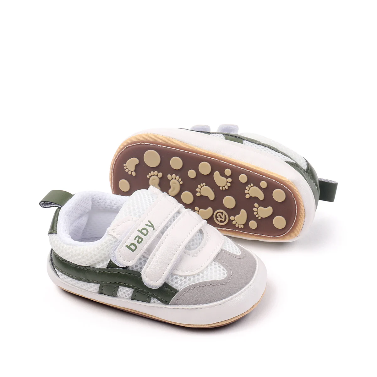 New spring and summer soft soled indoor and outdoor sports and leisure breathable mesh rubber soled walking shoes