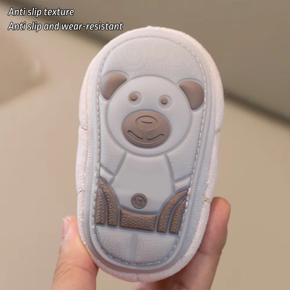 Soft Rubber Sole Baby Walker Shoes Cartoon Design Breathable Infant Shoes Wear-resistant Non-Slip Baby Booties Walking Practic