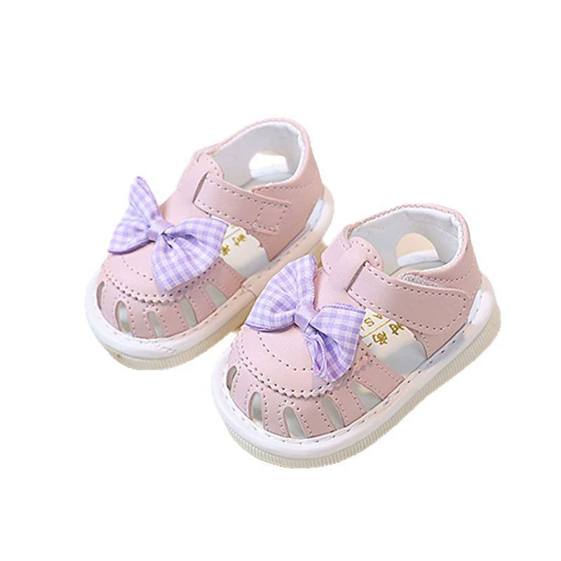 Summer Baby Girls Sandals Cut-Outs  Princess Shoes Children Sandals Anti Slip Soft Sole Toddler Kids Beach Shoes Size 16-20
