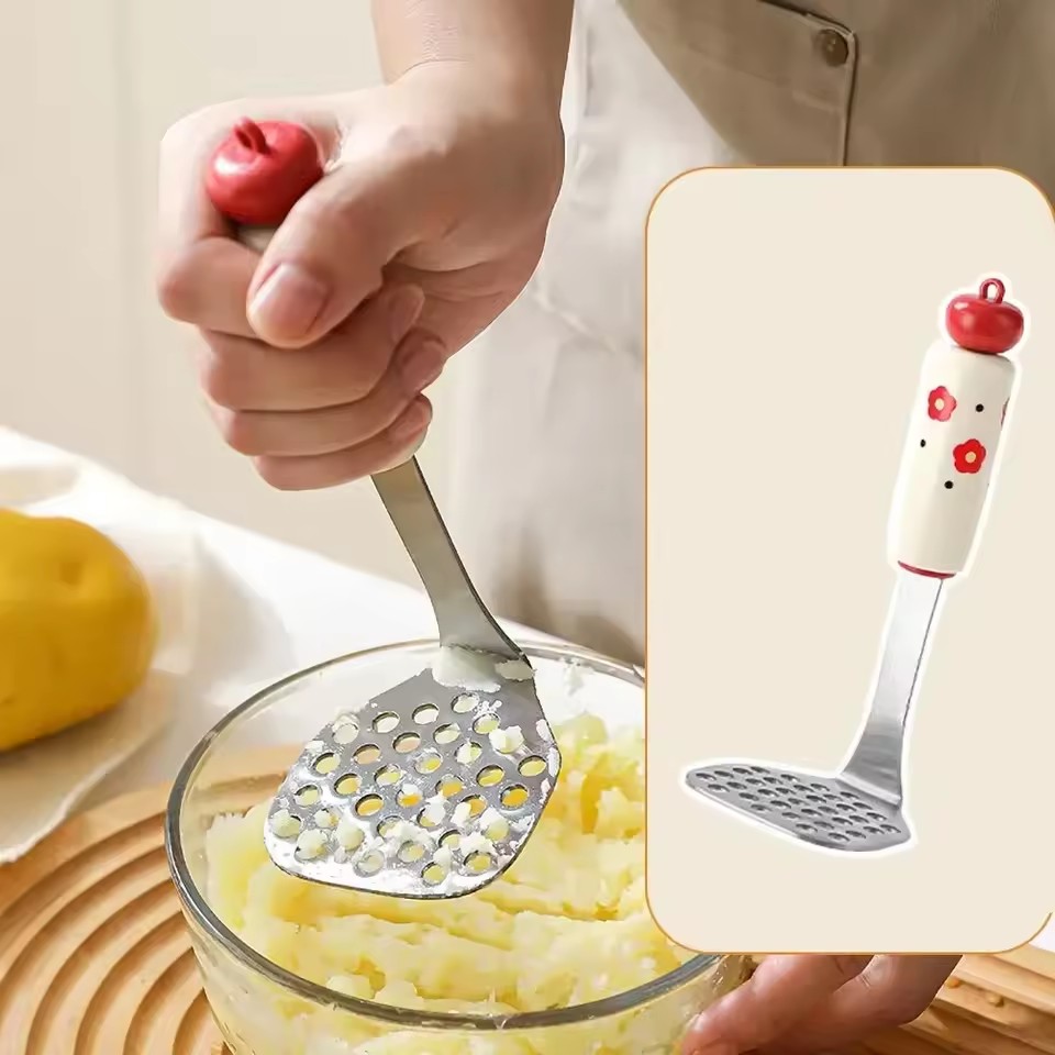 Baby Complementary Food Utensils Dopamine Kitchen Gadget Stainless Steel Egg Yolk Separator Mesh Filter Sieve Spoon Making Tool