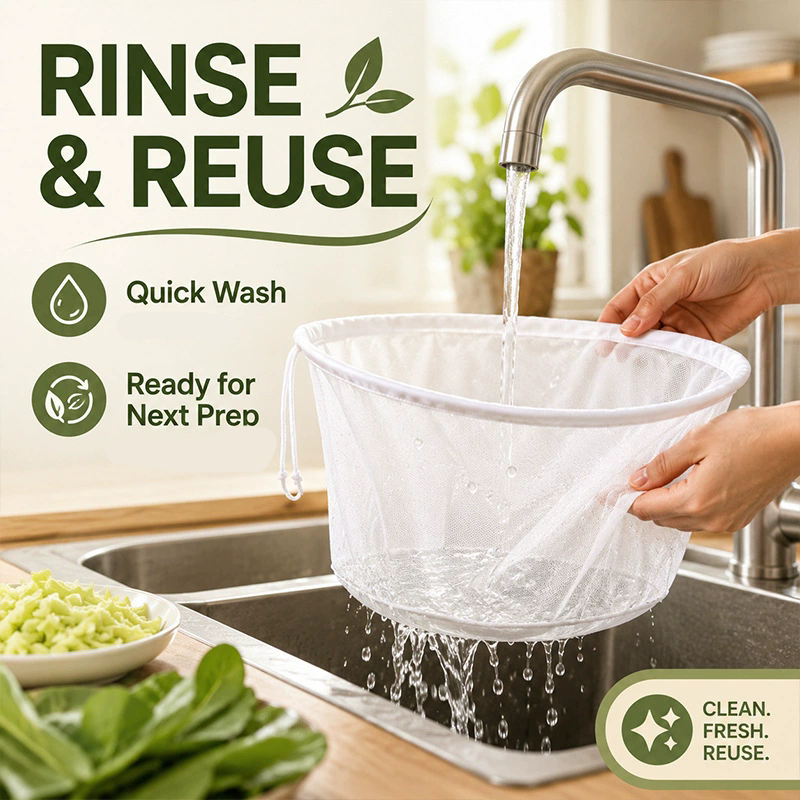 Reusable Cheese Cloth Bags Fine Mesh Strainer for Yogurt Juice Coffee Gauze Filtering Bags Kitchen Cooking Filter Strainers Bag