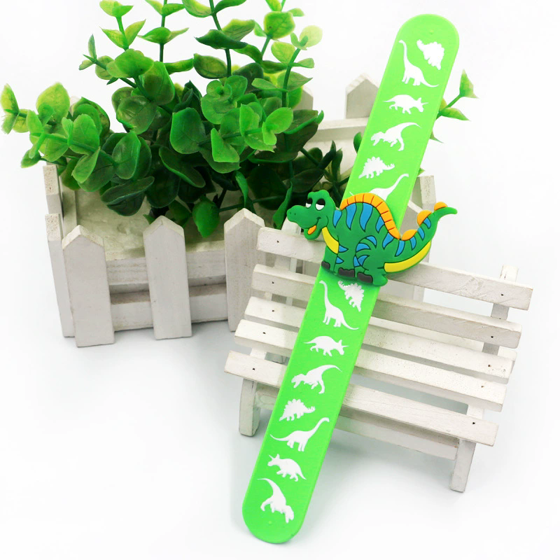 Cartoon dinosaur print, patting circle, patting bracelet, children's toy bracelet, wrist strap, toy small gift