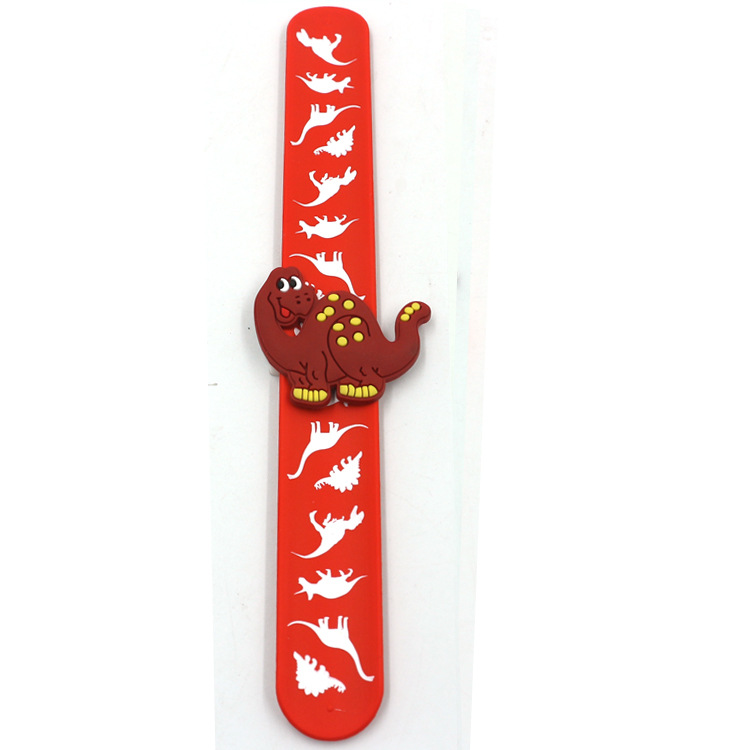 Cartoon dinosaur print, patting circle, patting bracelet, children's toy bracelet, wrist strap, toy small gift