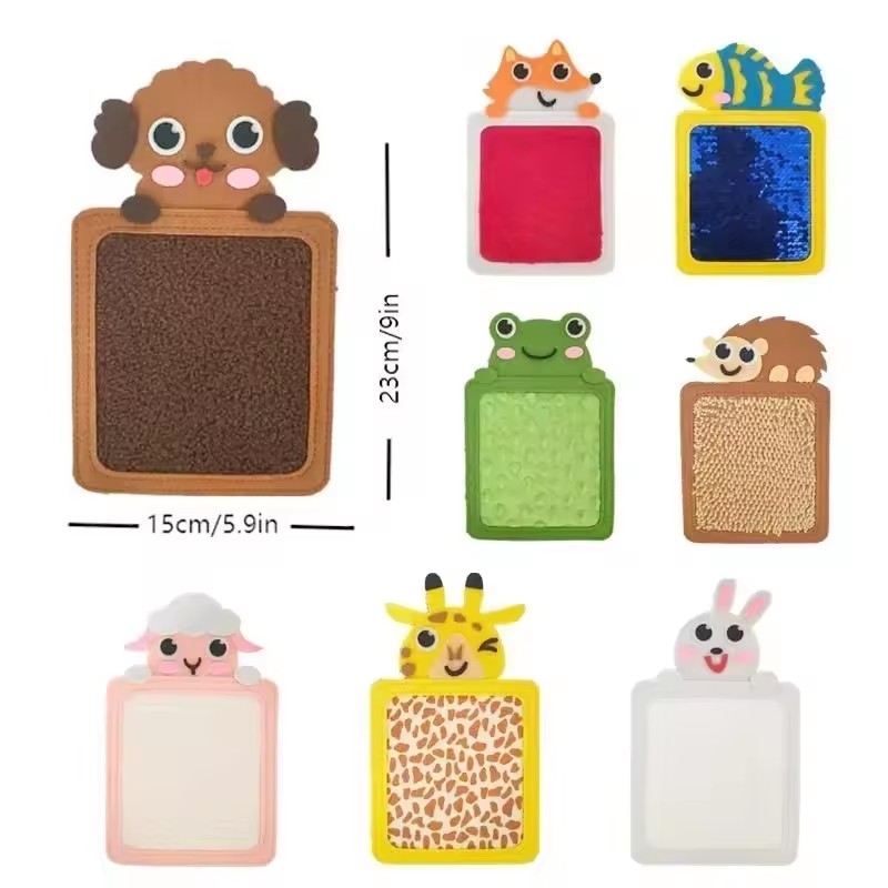 New Cartoon Sensory Tactiles Mat Animal Mat Education Felt Sensory Pad Unisex Learning Gift Children Hand Skill Tactiles Board