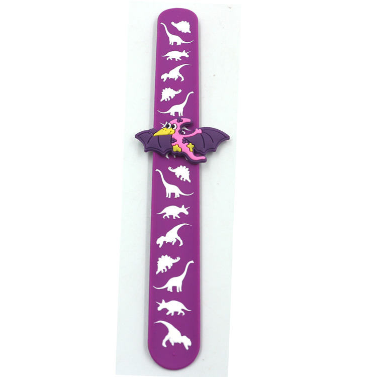 Cartoon dinosaur print, patting circle, patting bracelet, children's toy bracelet, wrist strap, toy small gift