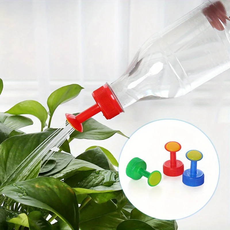 3pcs Garden Plant Watering Sprinkler Flower Watering Bottle Cap Nozzle Irrigation Head Sprayer For Indoor Outdoor Potted Plant