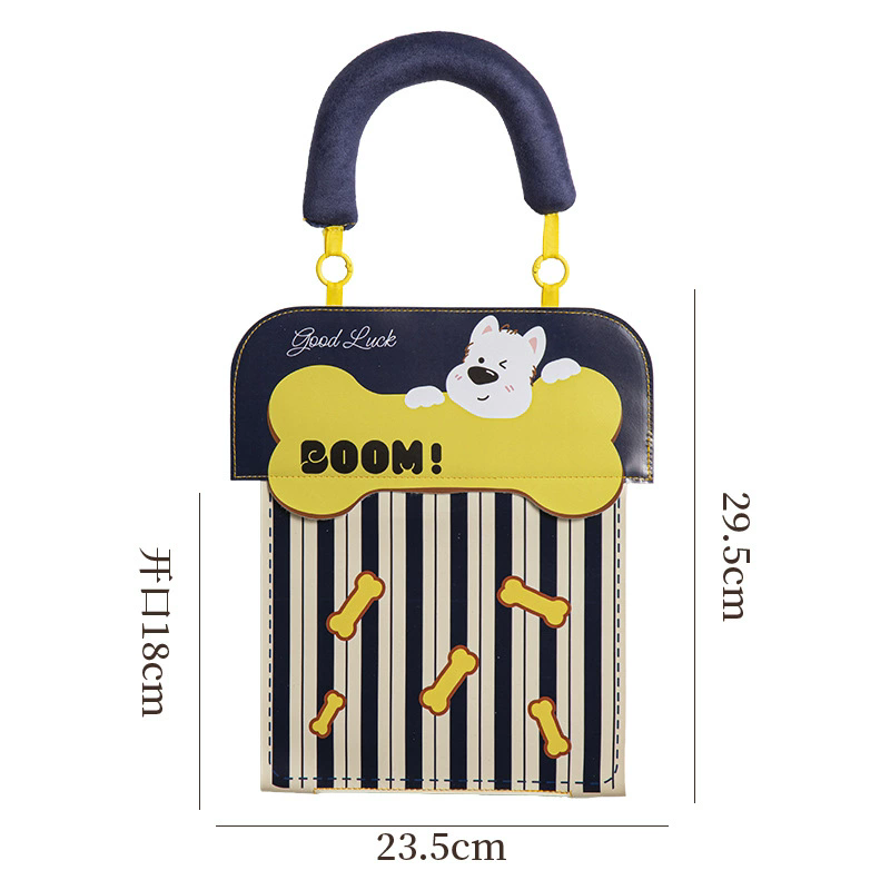 Cute Hanging Tissue Storage Bag Waterproof Wall Organizer Large Capacity Cartoon Tissue Holder Bathroom Kitchen Storage Pouch