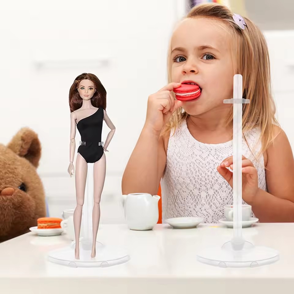 5 Pcs Translucence Dolls Stand High Quality Figure Display Holder Toy Model Accessories For 1/6 Doll Girl Kids Toys