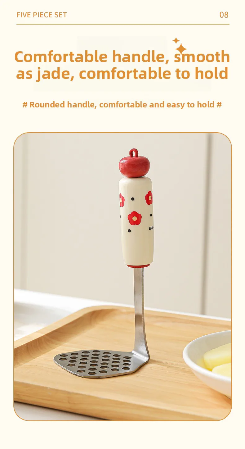 Baby Complementary Food Utensils Dopamine Kitchen Gadget Stainless Steel Egg Yolk Separator Mesh Filter Sieve Spoon Making Tool
