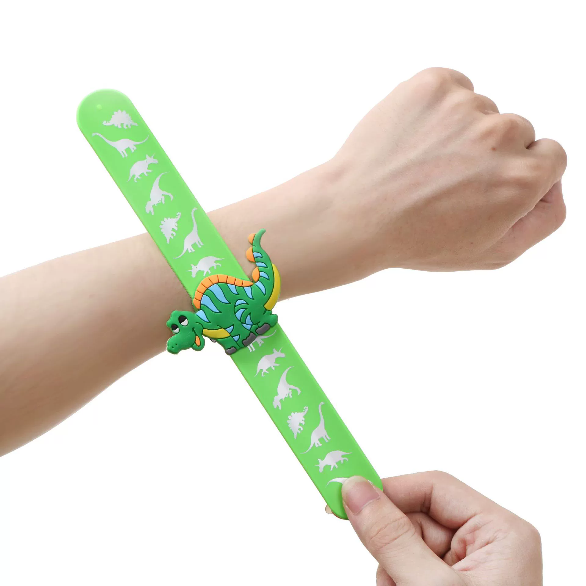 Cartoon dinosaur print, patting circle, patting bracelet, children's toy bracelet, wrist strap, toy small gift