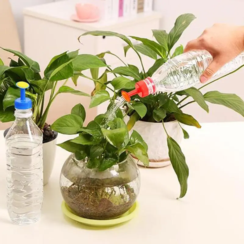 3pcs Garden Plant Watering Sprinkler Flower Watering Bottle Cap Nozzle Irrigation Head Sprayer For Indoor Outdoor Potted Plant