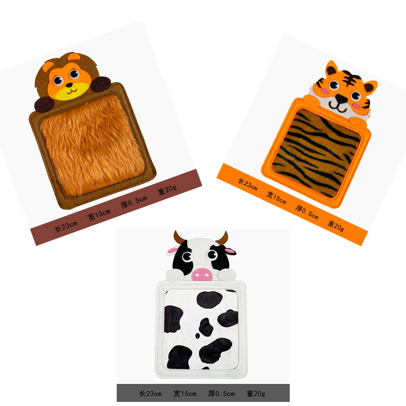 New Cartoon Sensory Tactiles Mat Animal Mat Education Felt Sensory Pad Unisex Learning Gift Children Hand Skill Tactiles Board