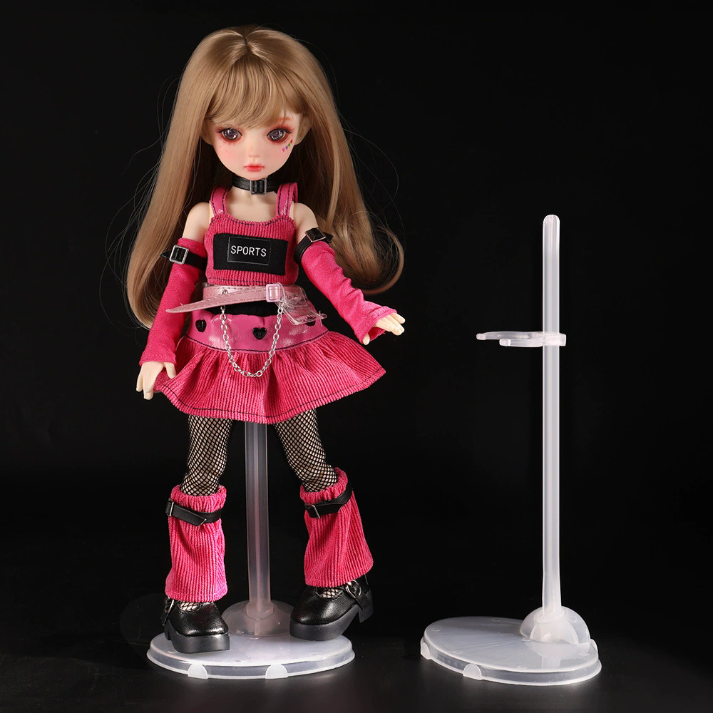 5 Pcs Translucence Dolls Stand High Quality Figure Display Holder Toy Model Accessories For 1/6 Doll Girl Kids Toys