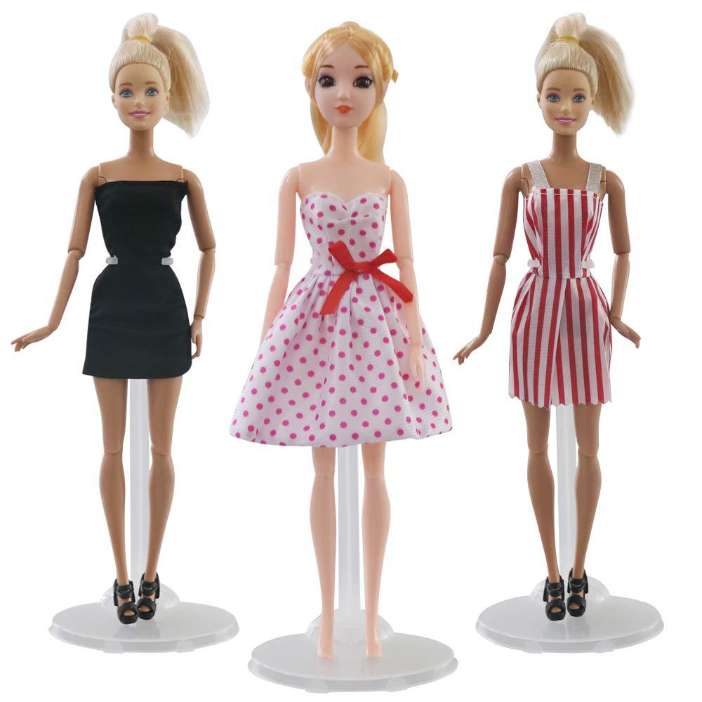 5 Pcs Translucence Dolls Stand High Quality Figure Display Holder Toy Model Accessories For 1/6 Doll Girl Kids Toys
