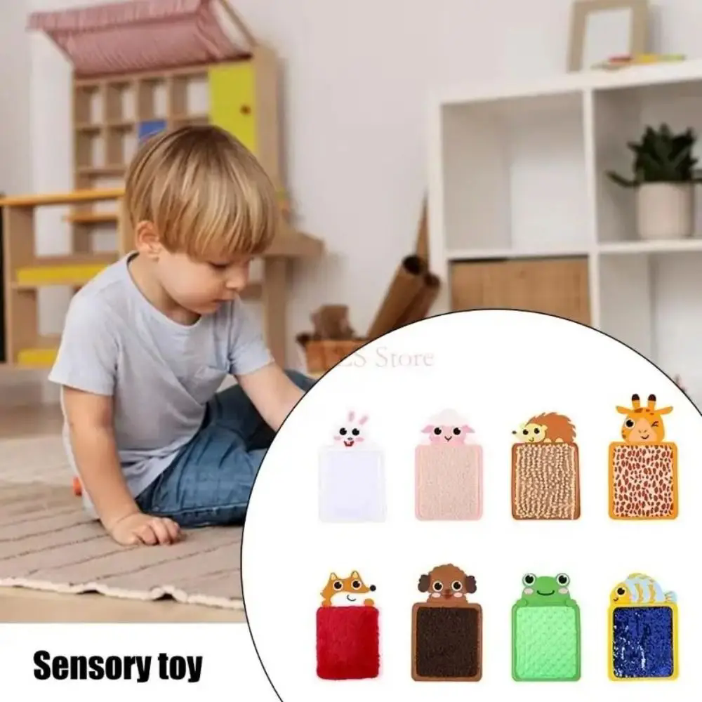 New Cartoon Sensory Tactiles Mat Animal Mat Education Felt Sensory Pad Unisex Learning Gift Children Hand Skill Tactiles Board