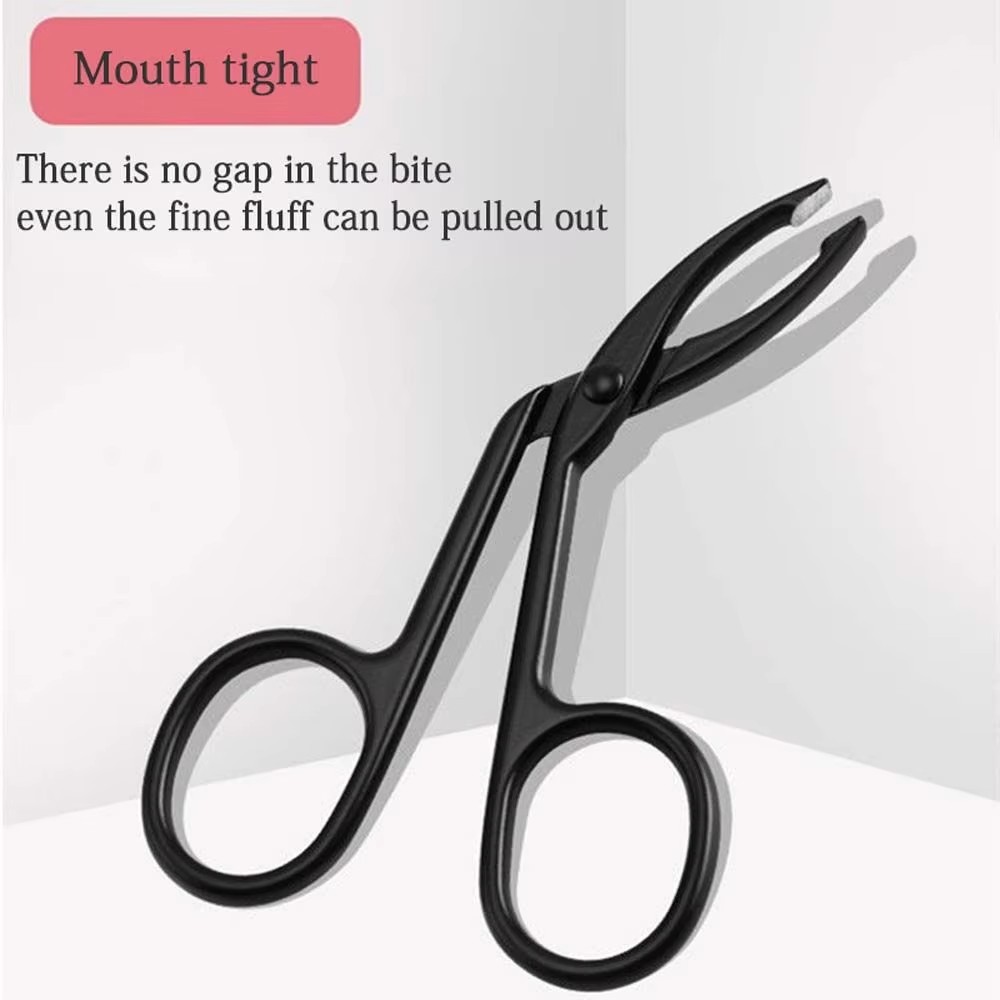 1Pcs Scissor Type Eyebrow Tweezer Fine Hairs Puller Eye Brow Nose Hair Removal Stainless Steel Beauty Makeup Tools Accessories view 5