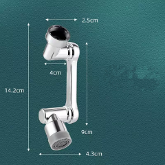 1080 Rotatable Faucet Extender Sprayer Head 2 Modes Universal Bathroom Tap Extend Adapter Aerator