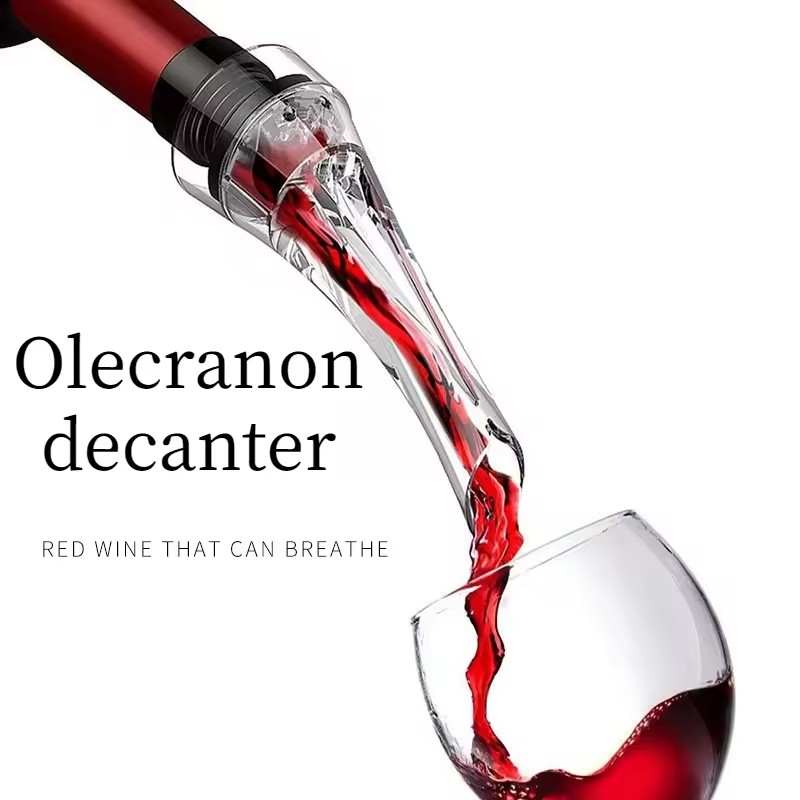 1pcs Magic Wine Decanter Wine Aerating Pourer Spout Decanter Wine Aerator Quick Aerating Pouring Tool Pump Portable Filter