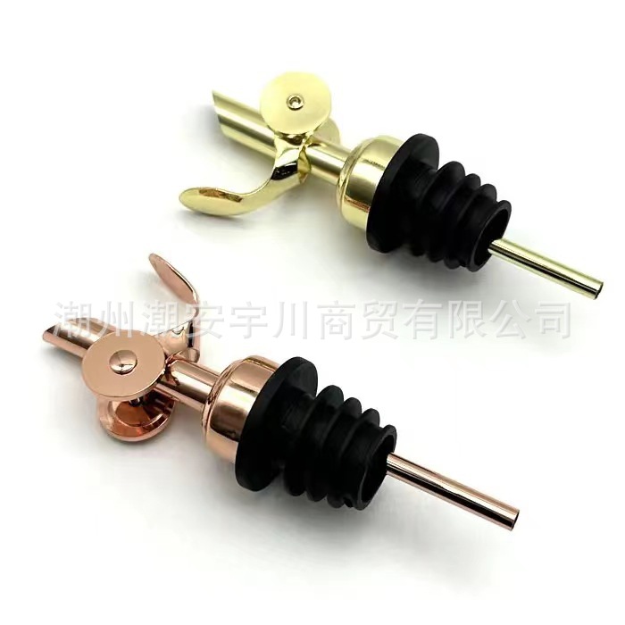1PC Stainless Steel Bottle Pourer Auto Flip Liquor Bottle Pourer for Alcohol Pour Spout with Plug for Cocktail Olive Oil Vinegar