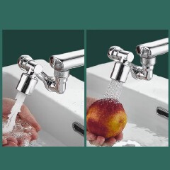1080 Rotatable Faucet Extender Sprayer Head 2 Modes Universal Bathroom Tap Extend Adapter Aerator