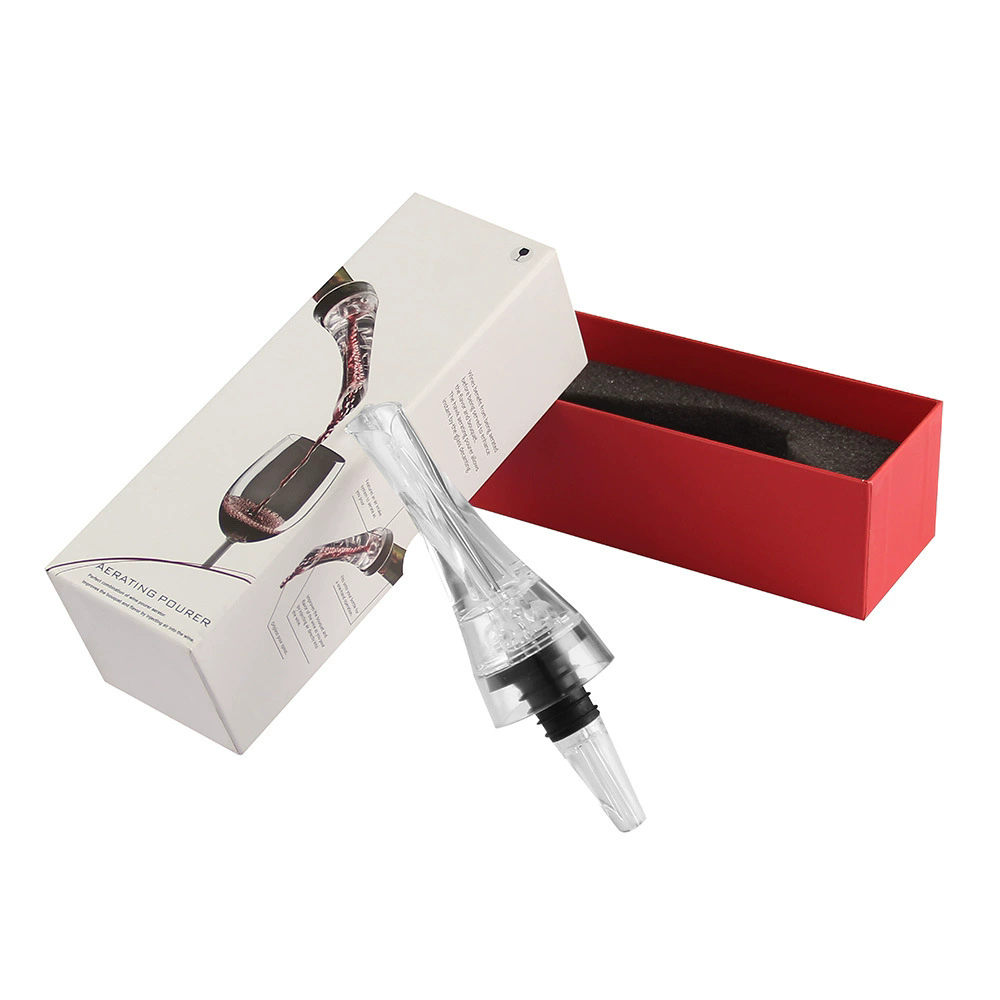 1pcs Magic Wine Decanter Wine Aerating Pourer Spout Decanter Wine Aerator Quick Aerating Pouring Tool Pump Portable Filter