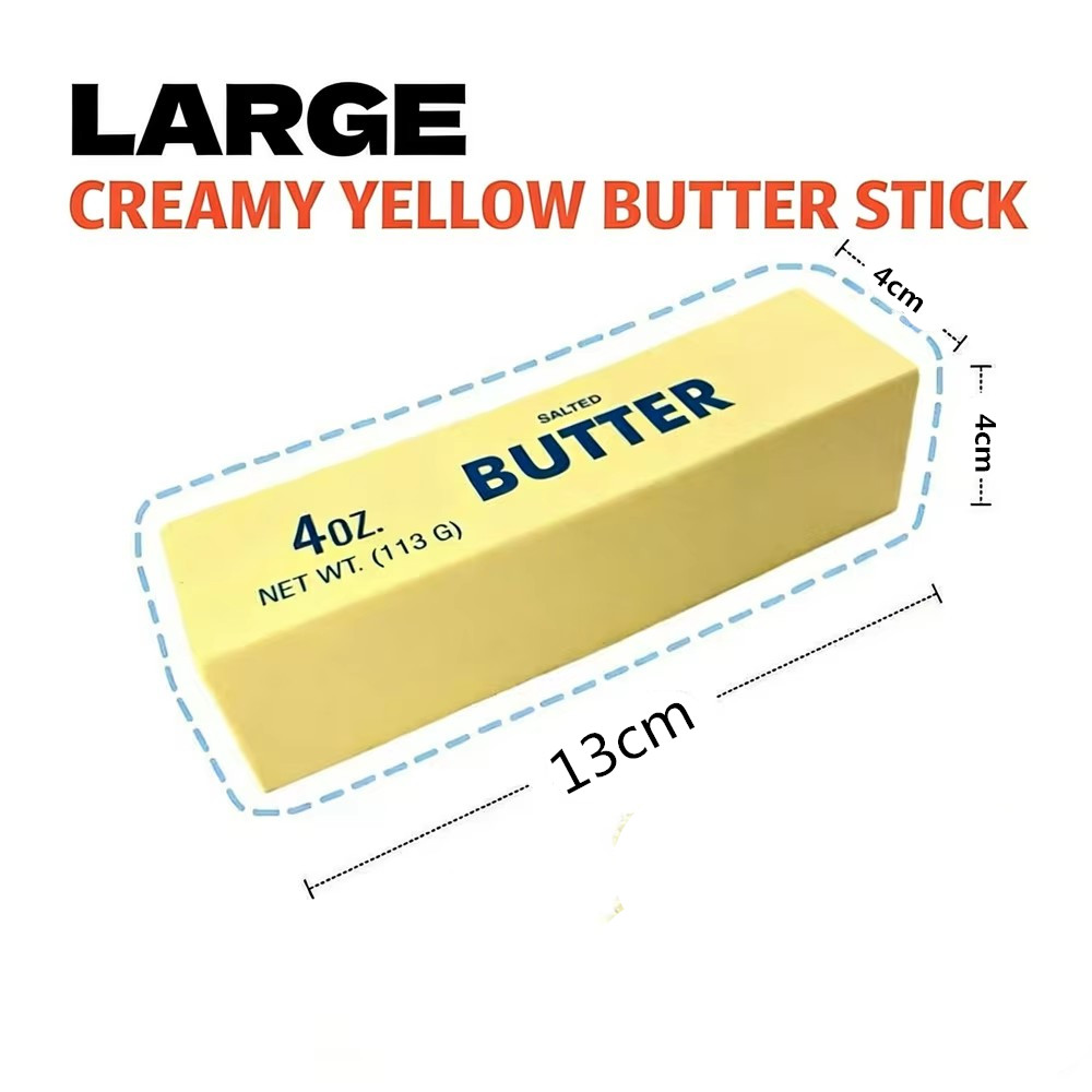1PC Antistress Butter Stick Stress & Anxiety Relief Fidget Toys Slow Rising Squishy Squeeze Elastic Cheese Stick Prank Toys