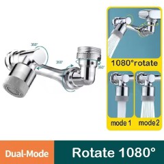 1080 Rotatable Faucet Extender Sprayer Head 2 Modes Universal Bathroom Tap Extend Adapter Aerator