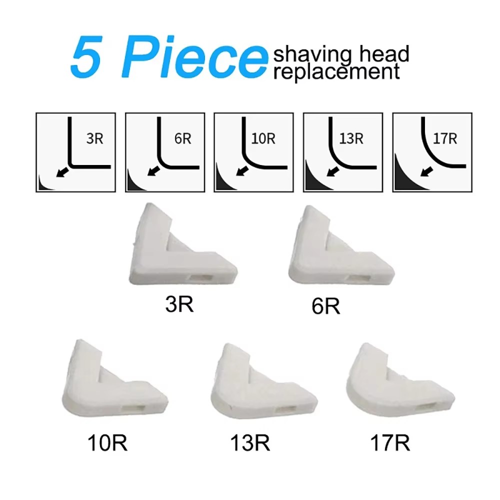 Silicone Scraper Squeegee Glue Remover Knife Caulking Angle Beauty Crack Trowel Tool Grout Scraper Kit with 5pcs Scraper Head